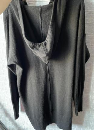 Комплект костюм удлиненное туника кашемировый вязаный джоггеры худи с капюшоном5 фото