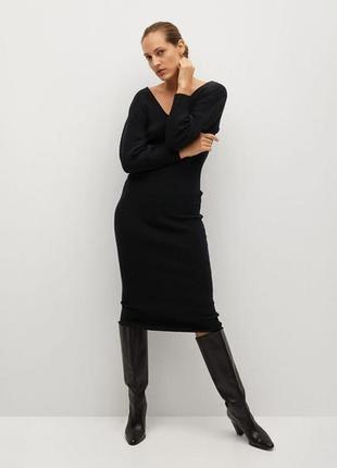 Платье в рубчик