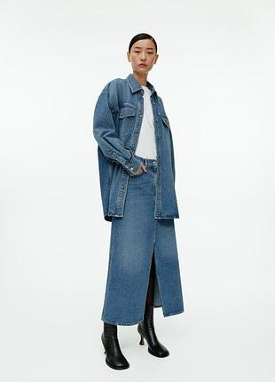 Джинсова спідниця-максі arket 1218626002