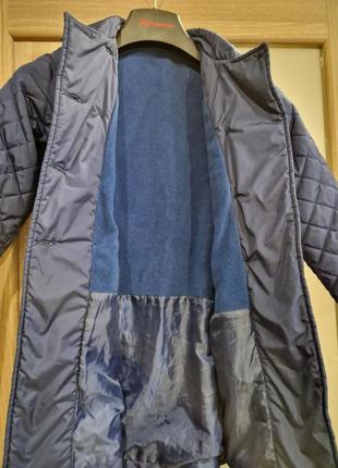 Куртка-пальто на девочку стеганое3 фото