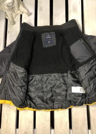 Куртка на весну брендовая детская для мальчика tifossi желтая черная 116,1408 фото