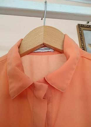 Морквяна блузка без рукавів4 фото