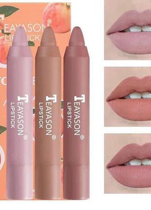 Набір помад-олівців для губ teayason lipstick персик