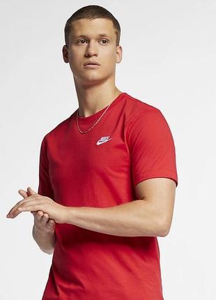 Футболка майка nike nsw club tee (ar4997-657) оригинал!3 фото