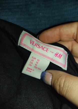 Крутая шелковая юбка с блестящим орнаментом versace for h&amp;m6 фото