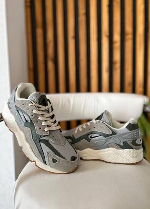 Кроссовки nike air huarache runner gray/olive