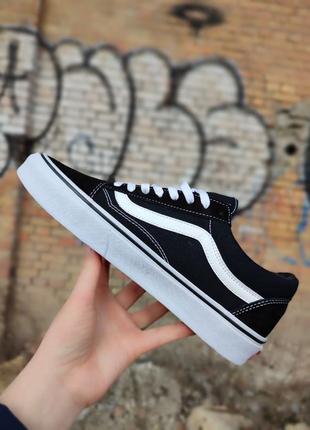 Vans old skool black/white3 фото