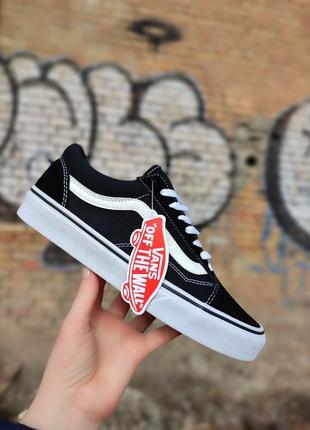 Vans old skool black/white6 фото