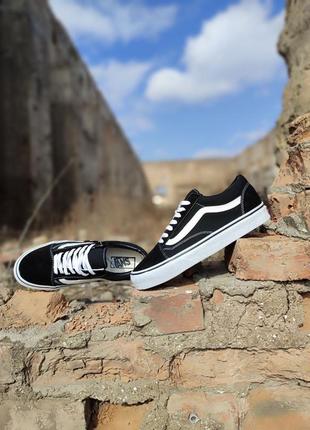 Vans old skool black/white9 фото