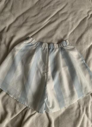 Летние шортики-юбка в полоску xs6 фото