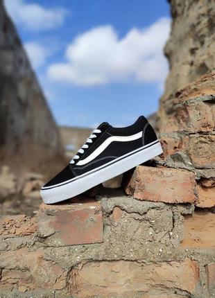 Vans old skool black / white8 фото