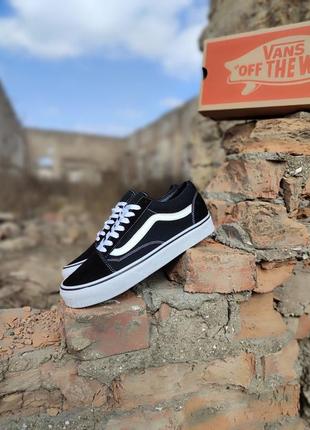 Vans old skool black / white9 фото