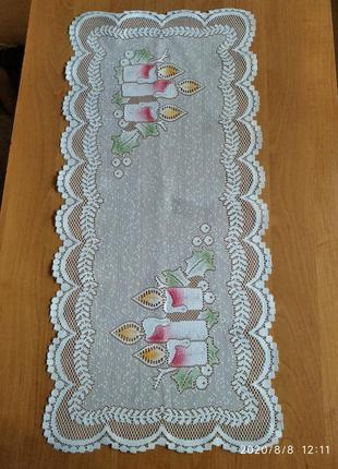 Салфетка ажурная салыетка новогодняя