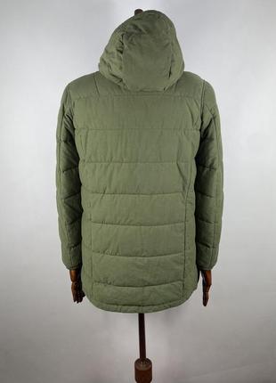 Оригинальная мужская утепленная куртка парка barbour retail fairford fibre down green parka jacket5 фото