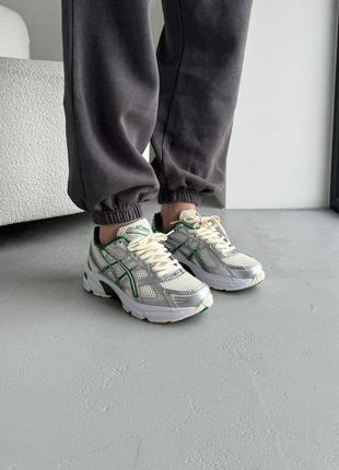 Кросівки asics gel-1130 silver/green 36-45 р