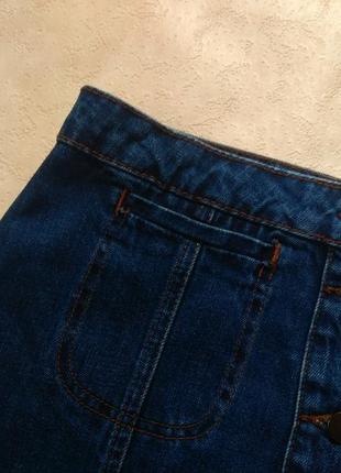 Брендовая джинсовая юбка с высокой талией topshop, 38 размер.2 фото