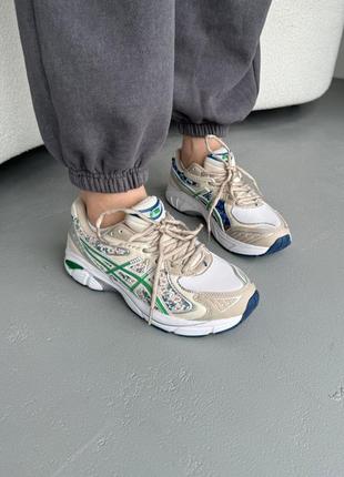 Женские кроссовки asics 1972-2160 beige/green