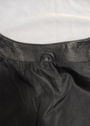 Стильная винтажная оверсайз куртка жакет из натуральной кожи3 фото