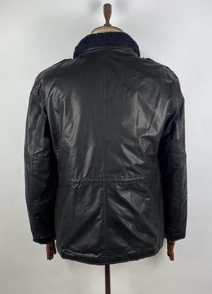 Мужская глянцевая теплая куртка с подкладом strellson swiss cross revival-w warm black jacket8 фото