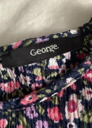 Сукня в рубчик квітковий принт george m4 фото