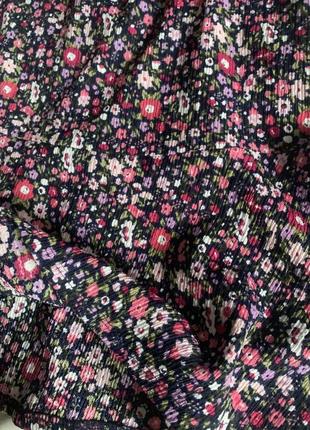 Сукня в рубчик квітковий принт george m6 фото