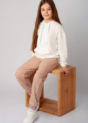 6 цветов 🌈 спортивные штаны для девушек подростков, подростковые спортивные брюки двунить демисезонные весна осень5 фото