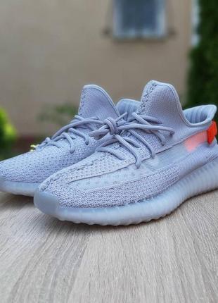 Кроссовки adidas yeezy boost 350 серые с оранжевым 🌶 адидас6 фото