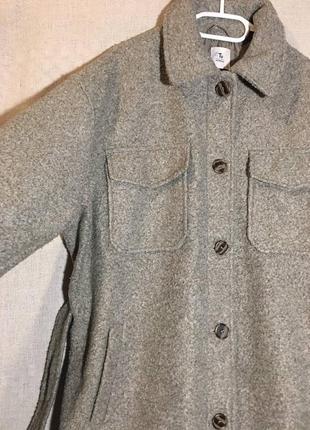 Комфортное свободное пальто-рубашка демисезон3 фото