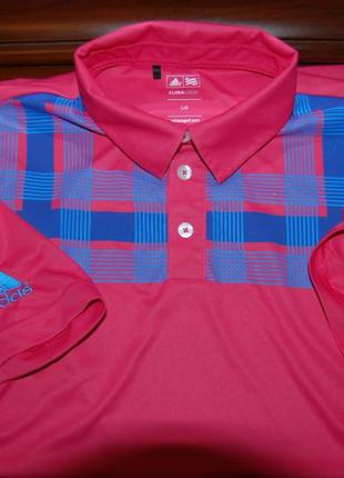 Крута футболка-сорочка поло adidas golf, номерний оригінал, по бирці — l7 фото