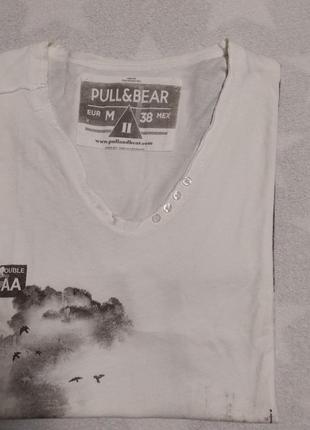 Качественная стильная брендовая футболка pull &amp; bear2 фото