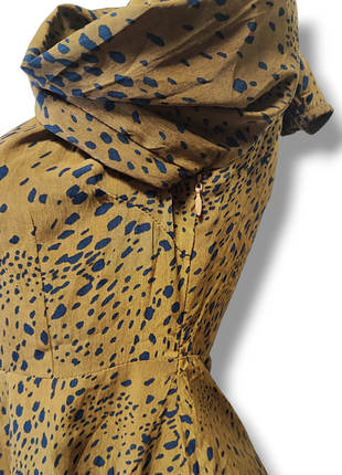 Стиоьна коротка сукня гепард відкрите плаття9 фото
