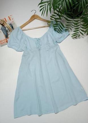 Нежное голубое платье primark классное  лёгкое красивое летнее стильное2 фото