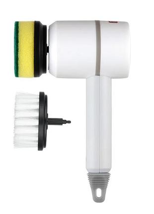 Электрическая аккумуляторная щётка для уборки дома с насадками (9125)