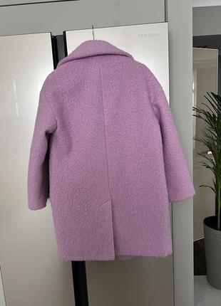 Пальто букле розовое седди размер м7 фото