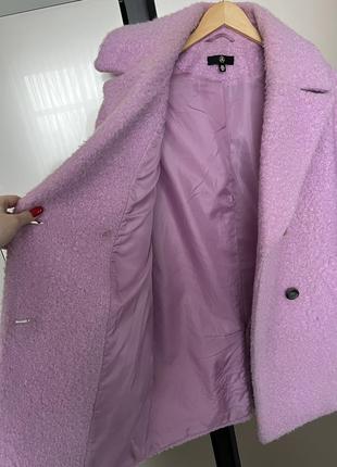 Пальто букле розовое седди размер м9 фото