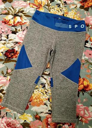 Фирменные, Спортивные,женские бриджи, капри 44-46 р-crivit sports