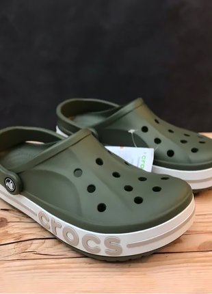 Сабо crocs  bayaband army green оригинал!2 фото