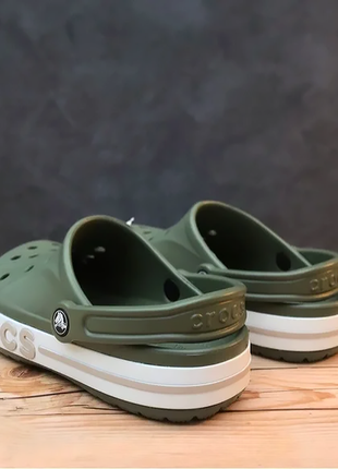 Сабо crocs  bayaband army green оригинал!5 фото