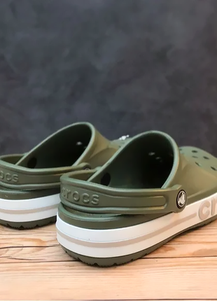 Сабо crocs  bayaband army green оригинал!6 фото