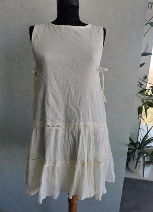 Легка сукня-туніка з бавовни