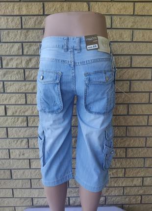Бриджи мужские джинсовые коттоновые с накладными карманами vigoocc (брм 245-1)4 фото