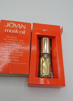 Вінтажний парфюм jovan musk oil perfume spray west germany  9мл без декількох пшиків