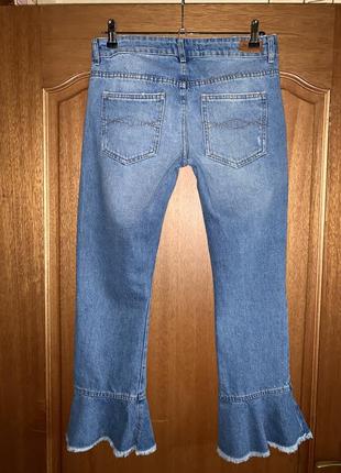 Классные джинсы 👖 denim от zara джинсы мом 💯 % катон джинсы кюлоты высокая посадка2 фото