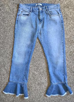 Классные джинсы 👖 denim от zara джинсы мом 💯 % катон джинсы кюлоты высокая посадка9 фото