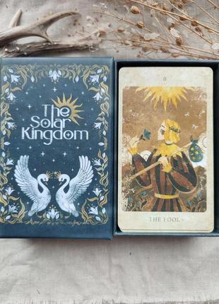 Таро солнечного королевства гадальные карты the solar kingdom tarot размер стандартный 12х71 фото