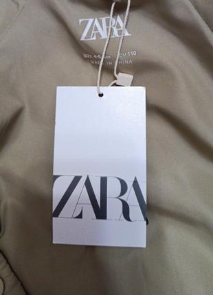 Демисезонная куртка для девочки zara оливковый3 фото