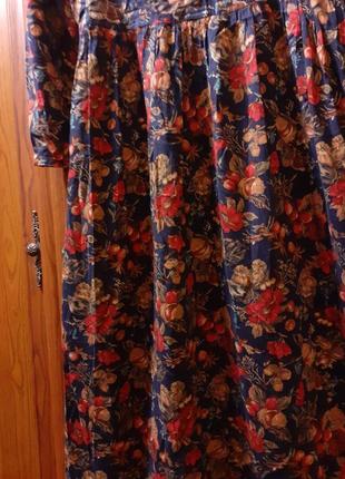 Платье цветочное винтаж 90-х6 фото