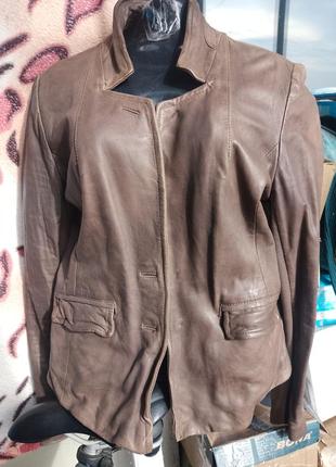 Кожаный пиджак кожаная куртка кожаный жакет курточка короткая1 фото