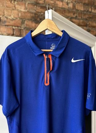 Оригінальне polo nike rodger federer blue3 фото