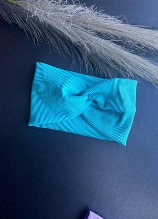 Повязка на голову чалма трикотаж рубчик